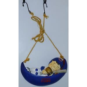 Chicago Cubs Sleeping Boy In Hammock Collectible 7.5"x 2" Pre-Owned